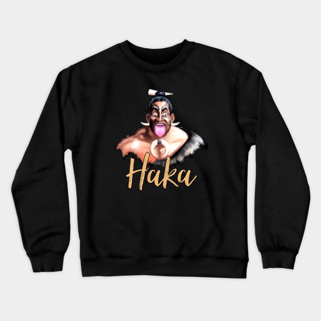 Haka Dance Crewneck Sweatshirt by ILYOart
